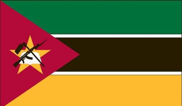 2' x 3' Mozambique High Wind, US Made Flag