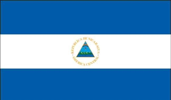 5' x 8' Nicaragua High Wind, US Made Flag