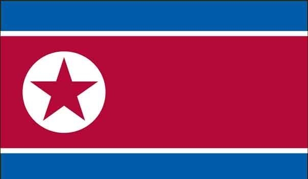 5' x 8' North Korea High Wind, US Made Flag