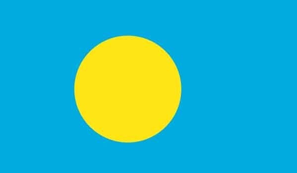 2' x 3' Palau High Wind, US Made Flag