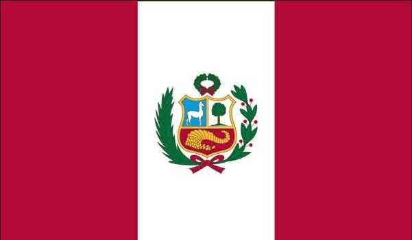 2' x 3' Peru High Wind, US Made Flag