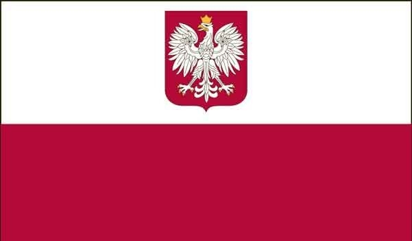2' x 3' Poland w/ Eagle High Wind, US Made Flag