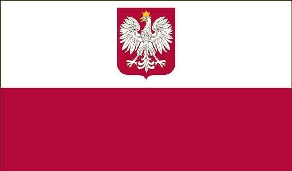 3' x 5' Poland w/ Eagle High Wind, US Made Flag