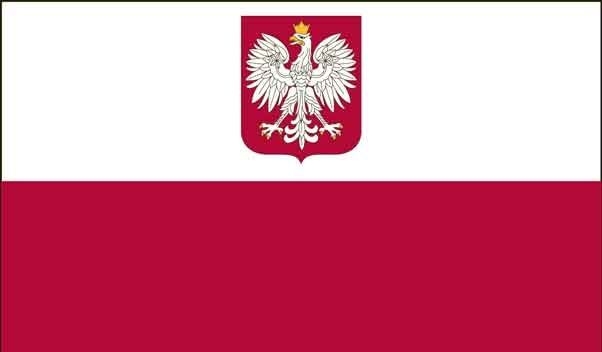 5' x 8' Poland w/ Eagle High Wind, US Made Flag