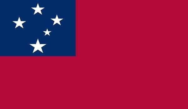 2' x 3' Samoa High Wind, US Made Flag