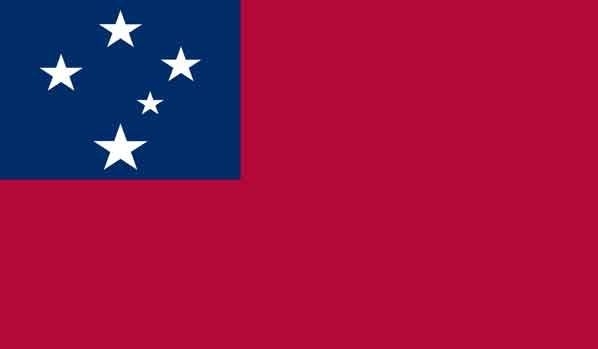 4' x 6' Samoa High Wind, US Made Flag