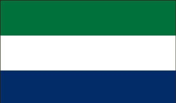 4' x 6' Sierra Leone High Wind, US Made Flag