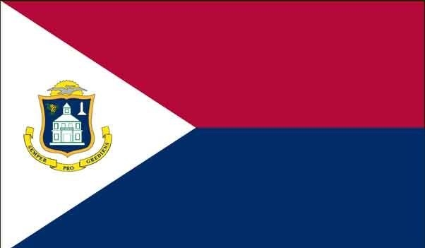 2' x 3' Sint Maarten High Wind, US Made Flag