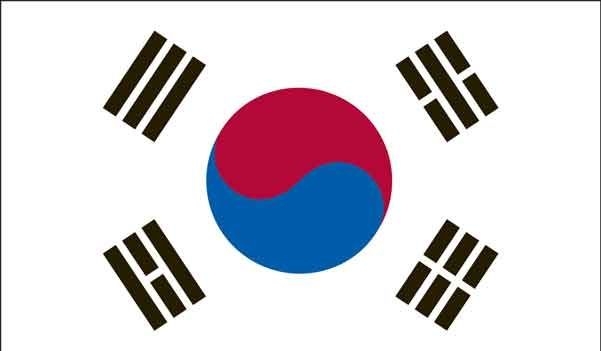 3' x 5' South Korea High Wind, US Made Flag