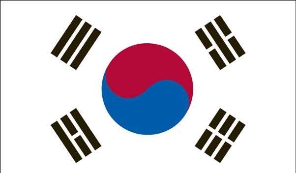 5' x 8' South Korea High Wind, US Made Flag