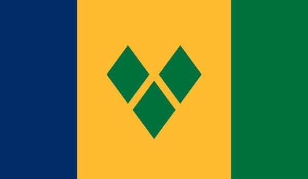 2' x 3' St. Vincent & the Grenadines High Wind, US Made Flag