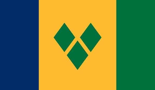 4' x 6' St. Vincent & the Grenadines High Wind, US Made Flag