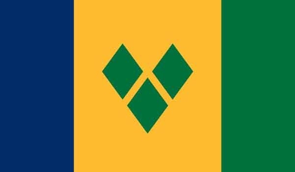 5' x 8' St. Vincent & the Grenadines High Wind, US Made Flag