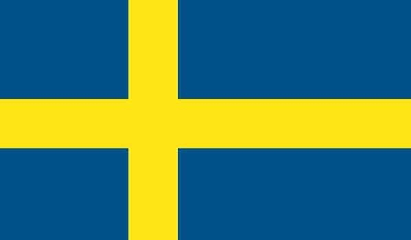 3' x 5' Sweden High Wind, US Made Flag