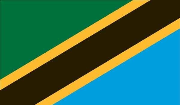 2' x 3' Tanzania High Wind, US Made Flag