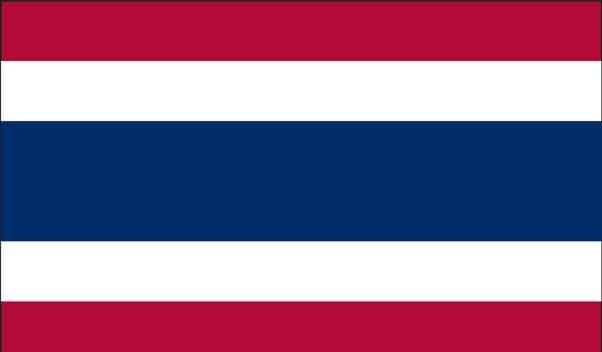 5' x 8' Thailand High Wind, US Made Flag