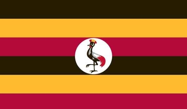 3' x 5' Uganda High Wind, US Made Flag