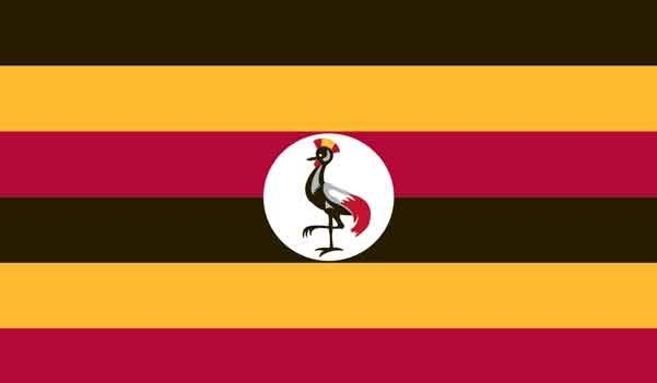 5' x 8' Uganda High Wind, US Made Flag