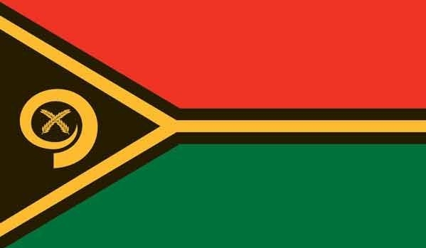 2' x 3' Vanuatu High Wind, US Made Flag
