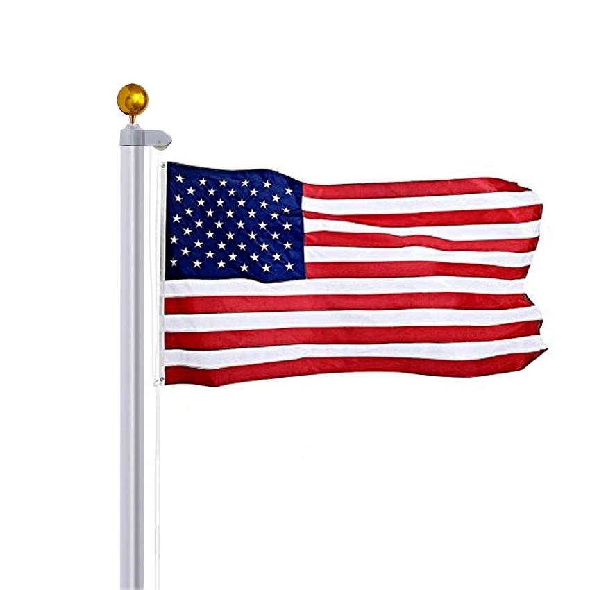 Aluminum 5 Section Residential & Commercial Flag pole