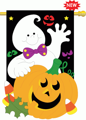 Friendly Ghost House Flag