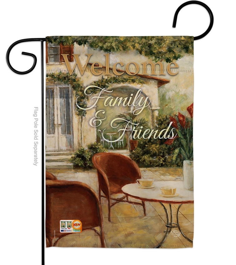 Welcome Family And Friend Garden Flag