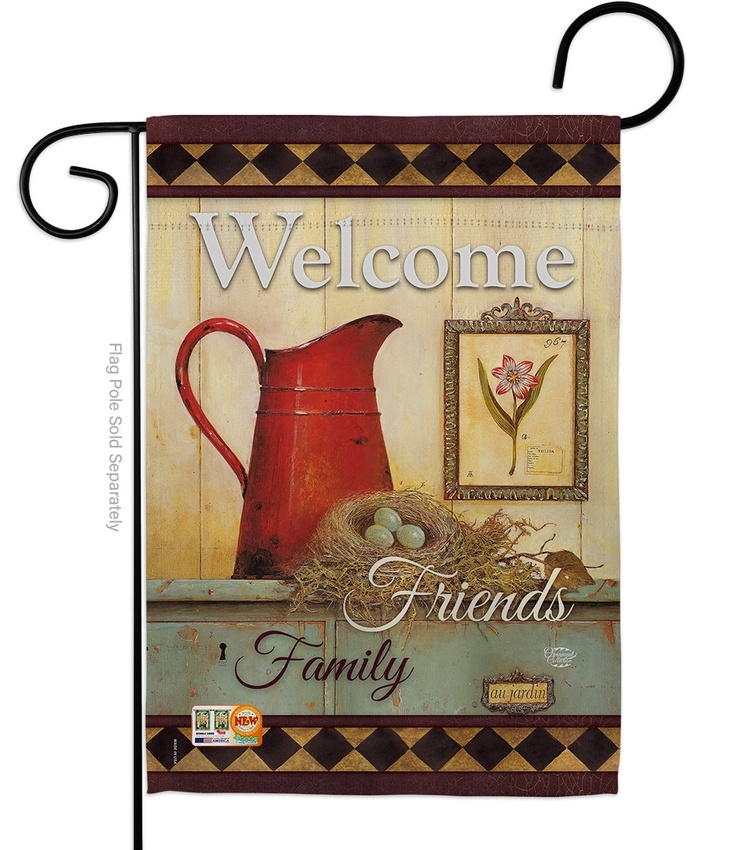 Welcome Country Style Garden Flag