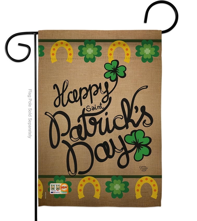 Happy Saint Patrick's Day Garden Flag