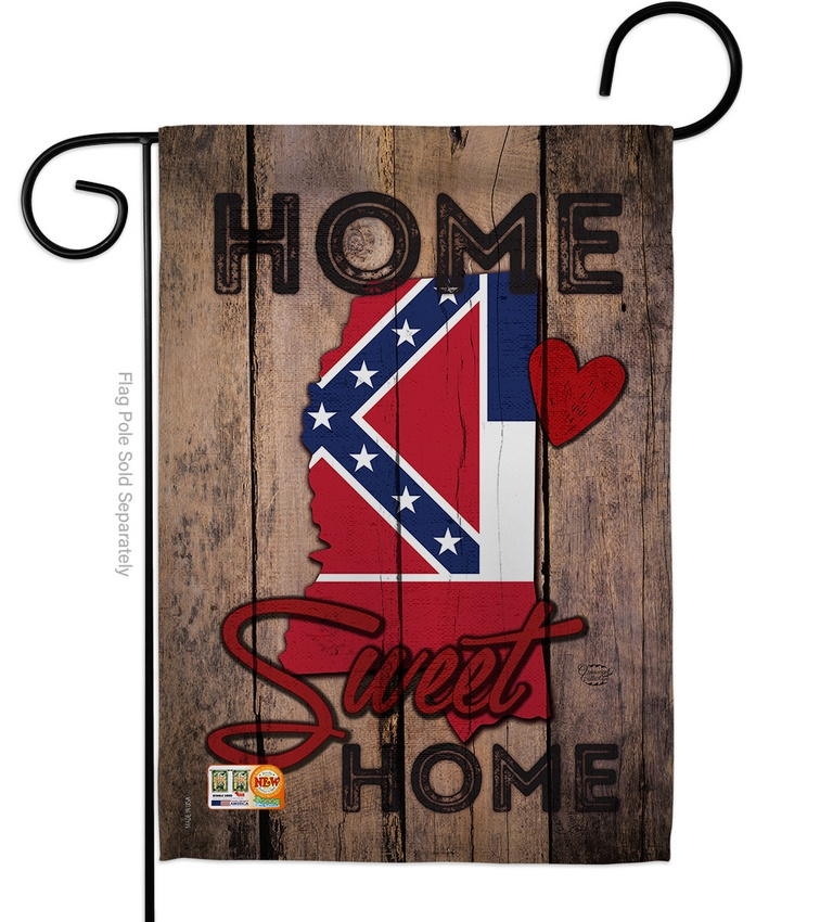 State Mississippi Home Sweet Garden Flag