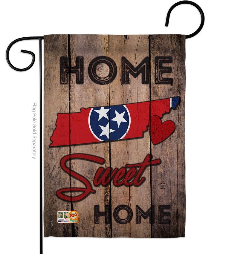 State Tennessee Home Sweet Garden Flag