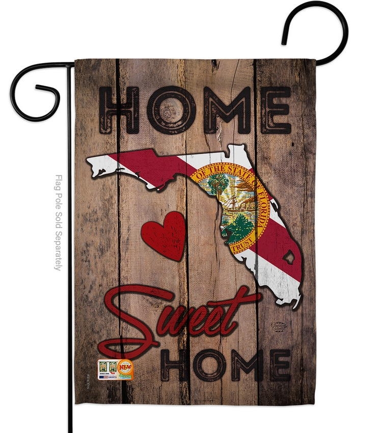 State Florida Home Sweet Garden Flag