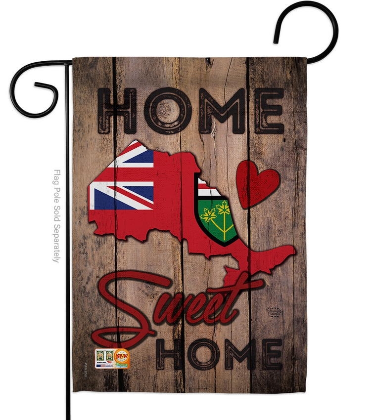 Ontario Home Sweet Garden Flag