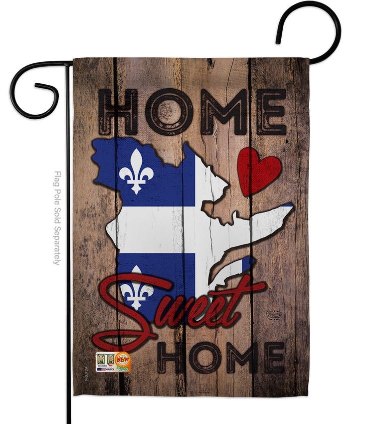 Quebec Home Sweet Garden Flag