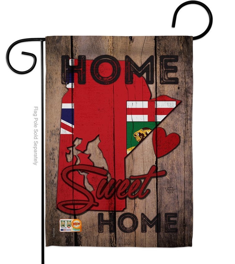 Manitoba Home Sweet Garden Flag