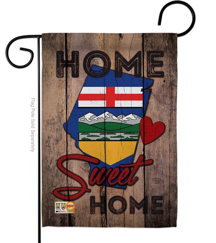 Alberta Home Sweet Garden Flag