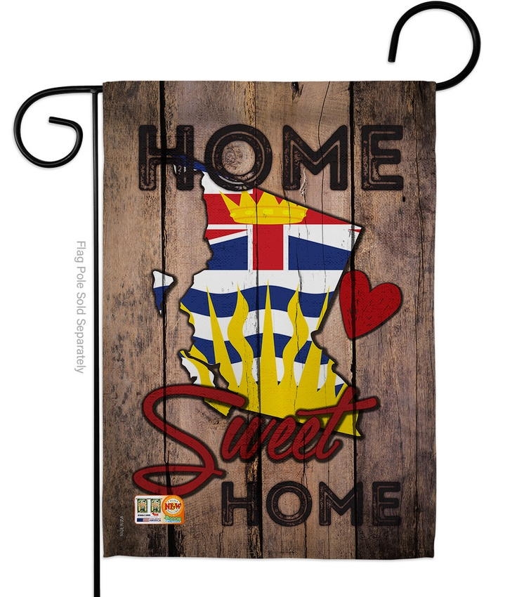 British Columbia Home Sweet Garden Flag