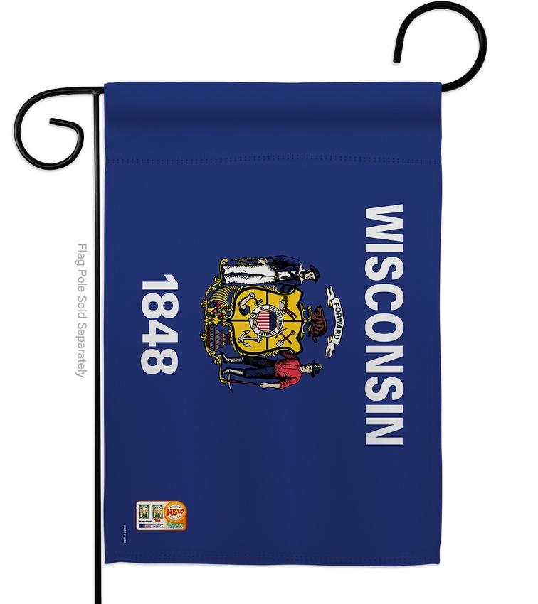 Wisconsin Decorative Garden Flag