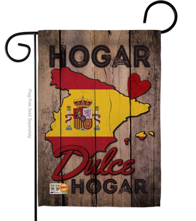 Spain Hogar Dules Garden Flag