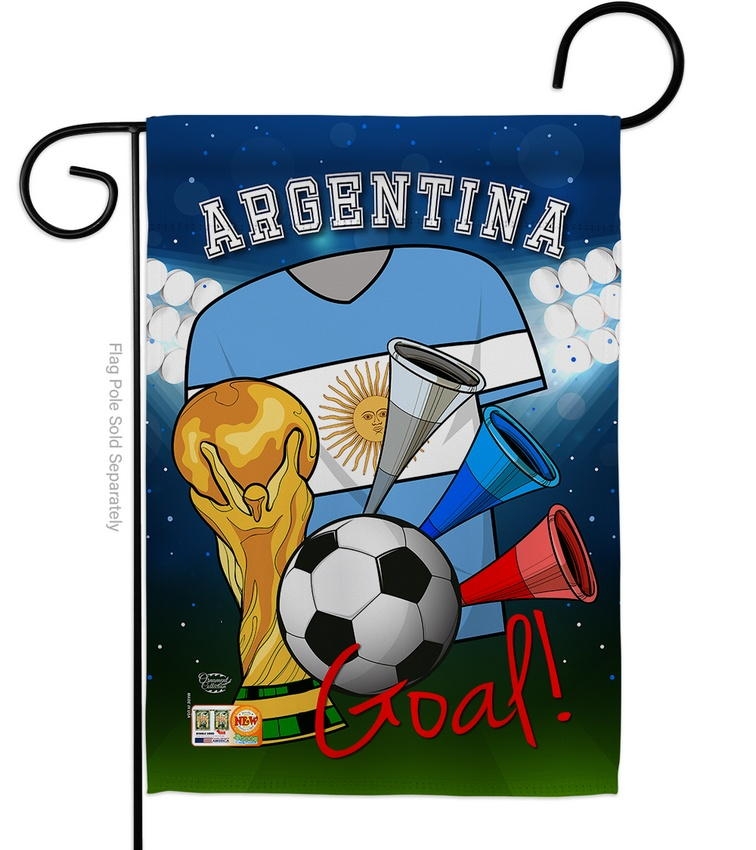 Argentina Soccer Garden Flag