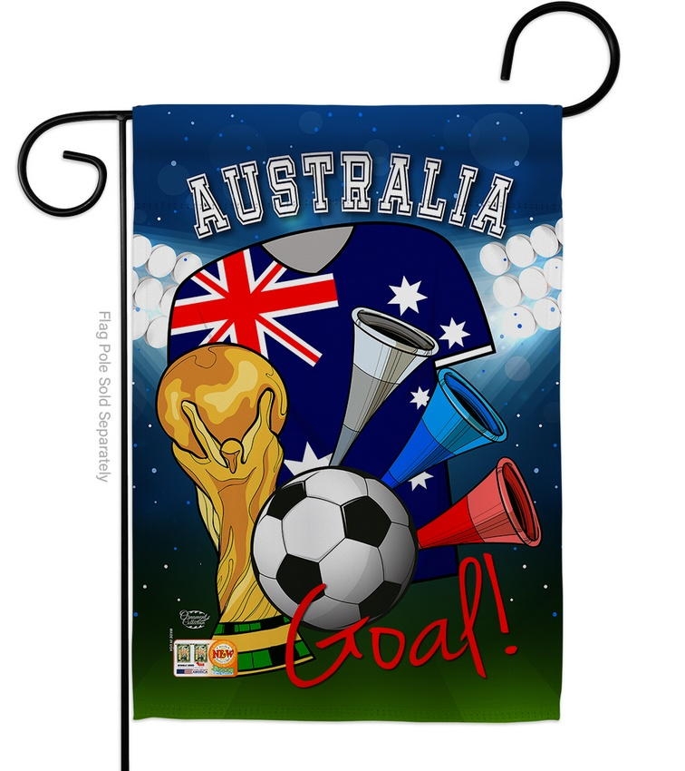 Australia Soccer Garden Flag