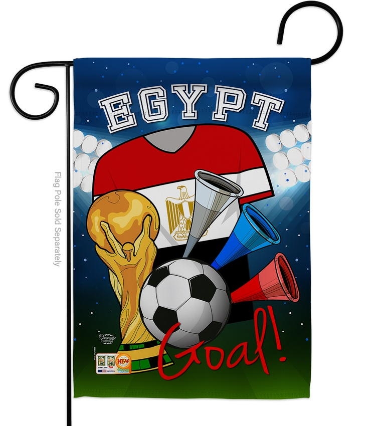 Egypt Soccer Garden Flag