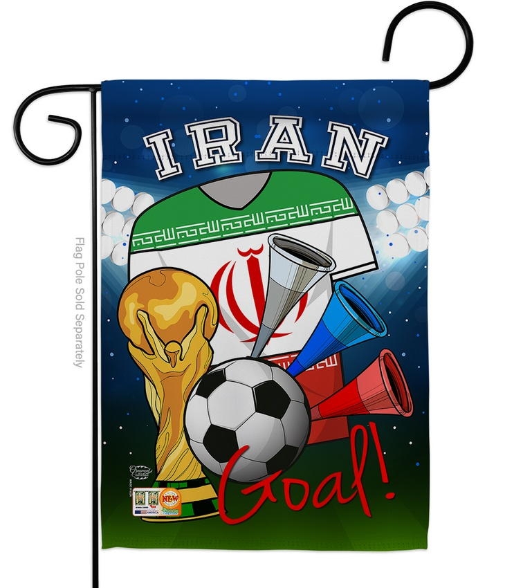 Iran Soccer Garden Flag