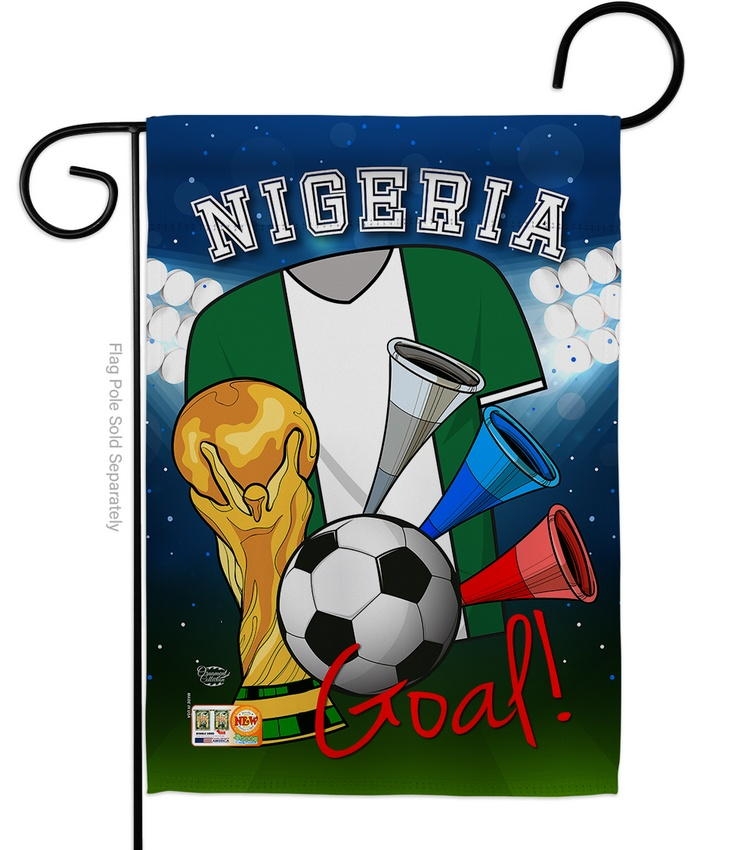 Nigeria Soccer Garden Flag