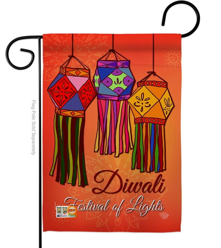 Festival Of Lights Diwali Garden Flag