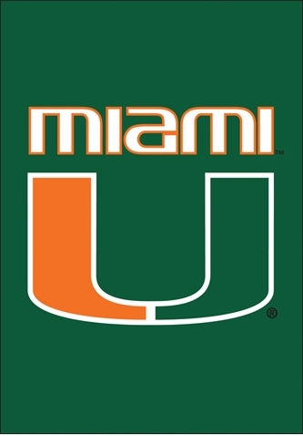 Miami Hurricanes Garden Window Flag 15" x 10.5"