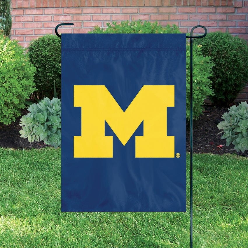 Michigan Wolverines Premium Garden Flag