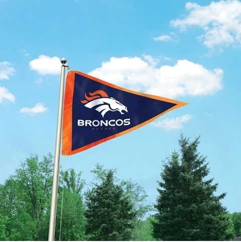 Denver Broncos Giant Pennant Flag 3' x 5'