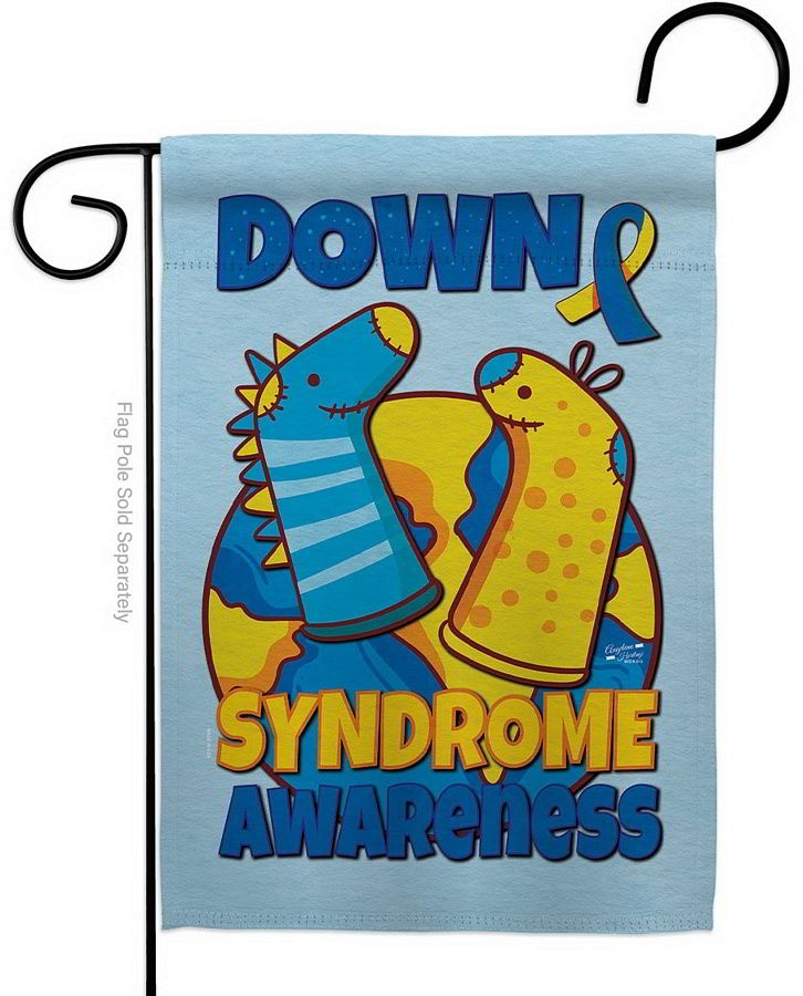 Down Syndrome Sock Garden Flag