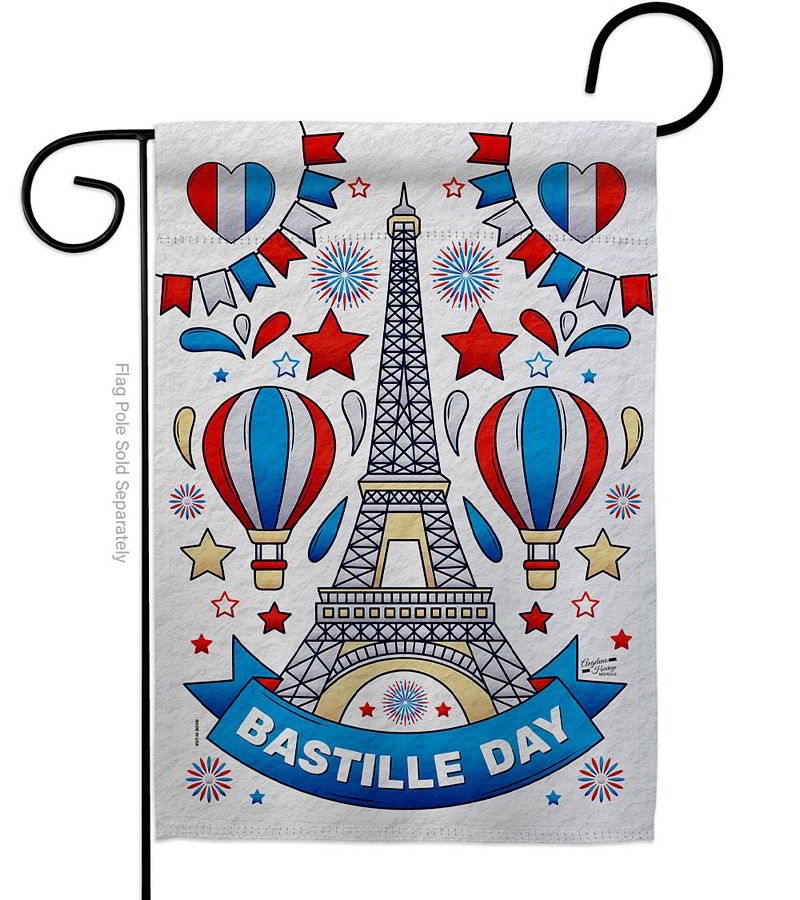 Bastille Day Garden Flag