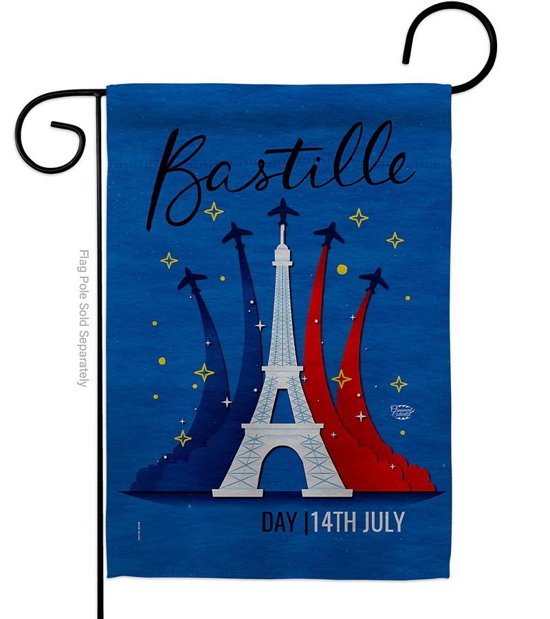 Bastille 14th July Garden Flag